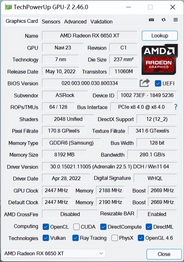AMD RX 6X50显卡游戏性能测试（详细数据评测）插图28