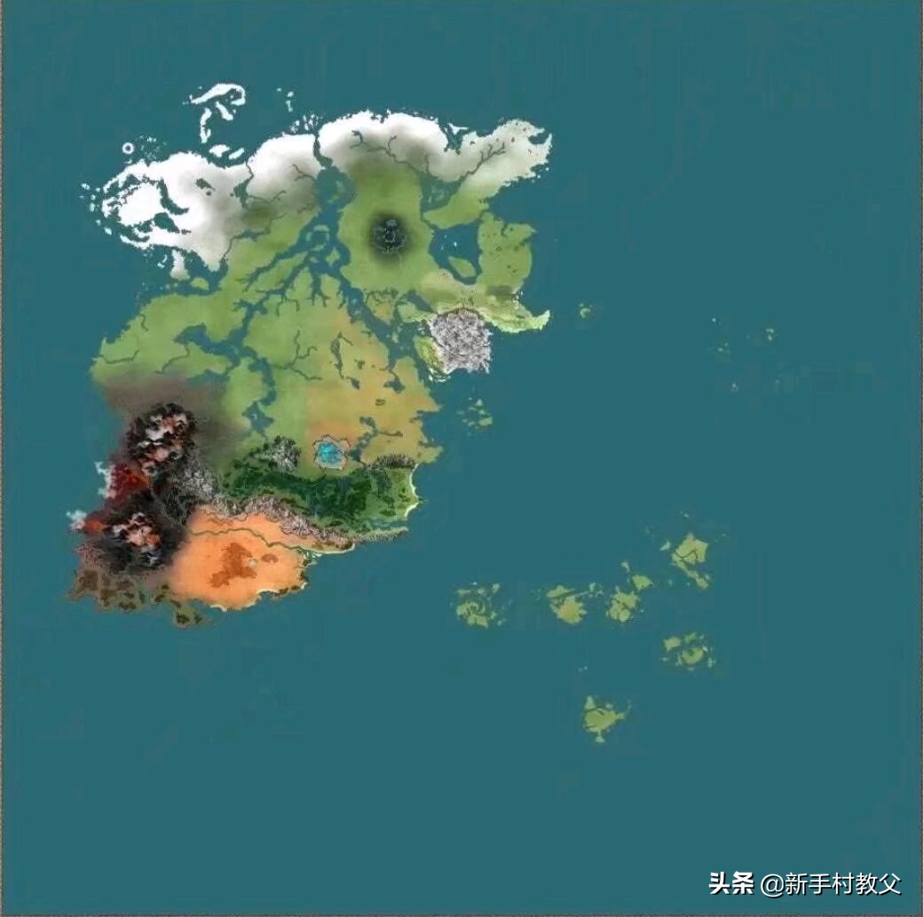提瓦特大地图全貌（提瓦特大陆七国地图）插图2