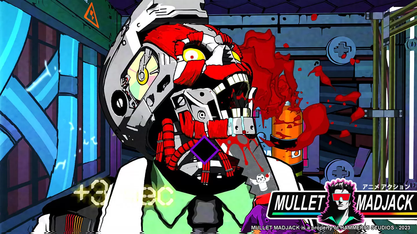 《Mullet Mad Jack》90 年代动画风格FPS 公开！10 秒内不打倒敌人就会死插图
