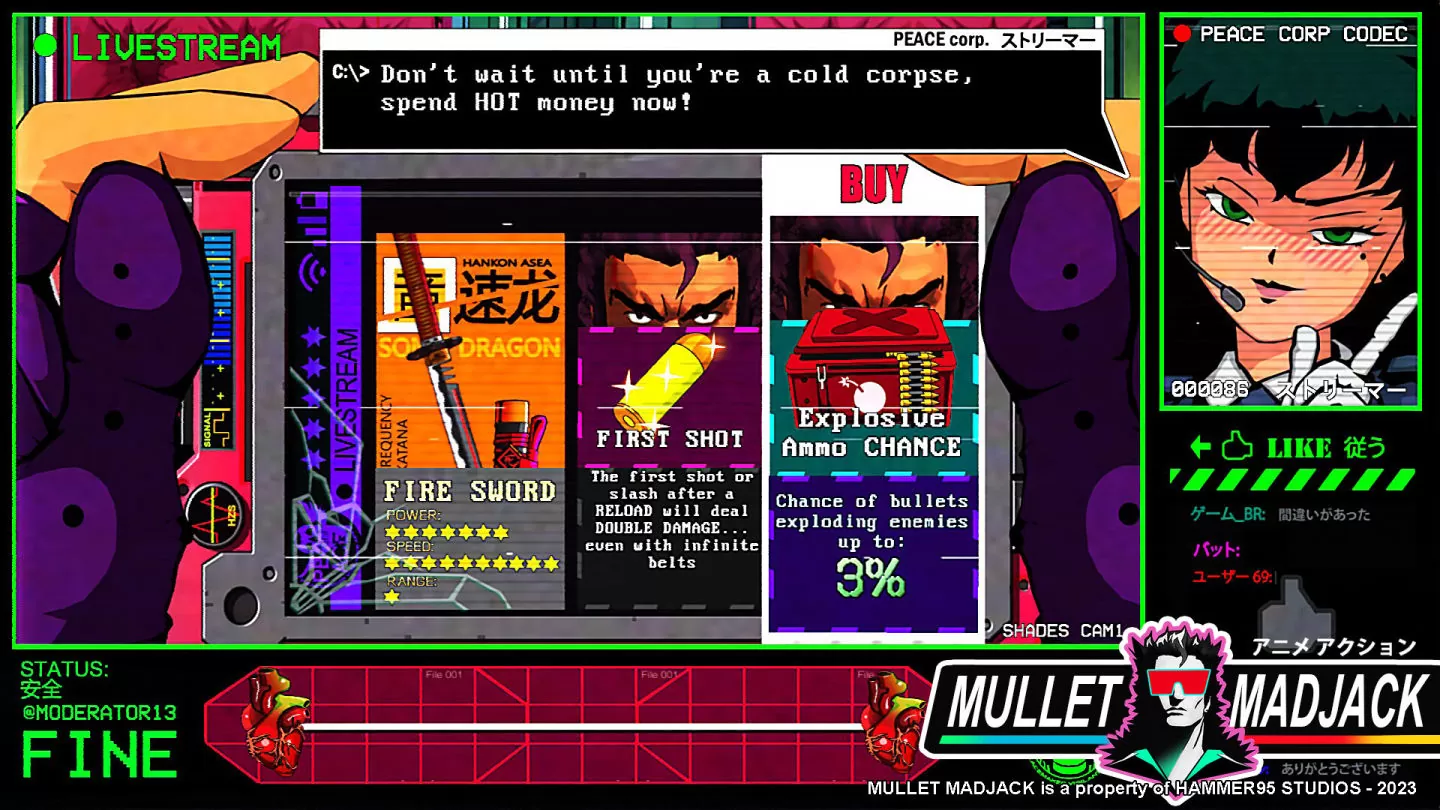 《Mullet Mad Jack》90 年代动画风格FPS 公开！10 秒内不打倒敌人就会死插图6
